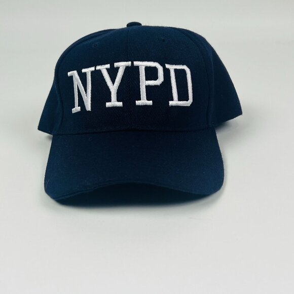 NYPD Cap Black Snapback Hat Streetwear Vintage Embroidered Police Logo - Picture 1 of 4